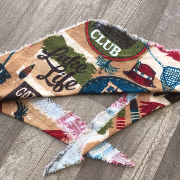 NEW Gone Fishing Dog Bandana/Scarf - Picture 5 of 9